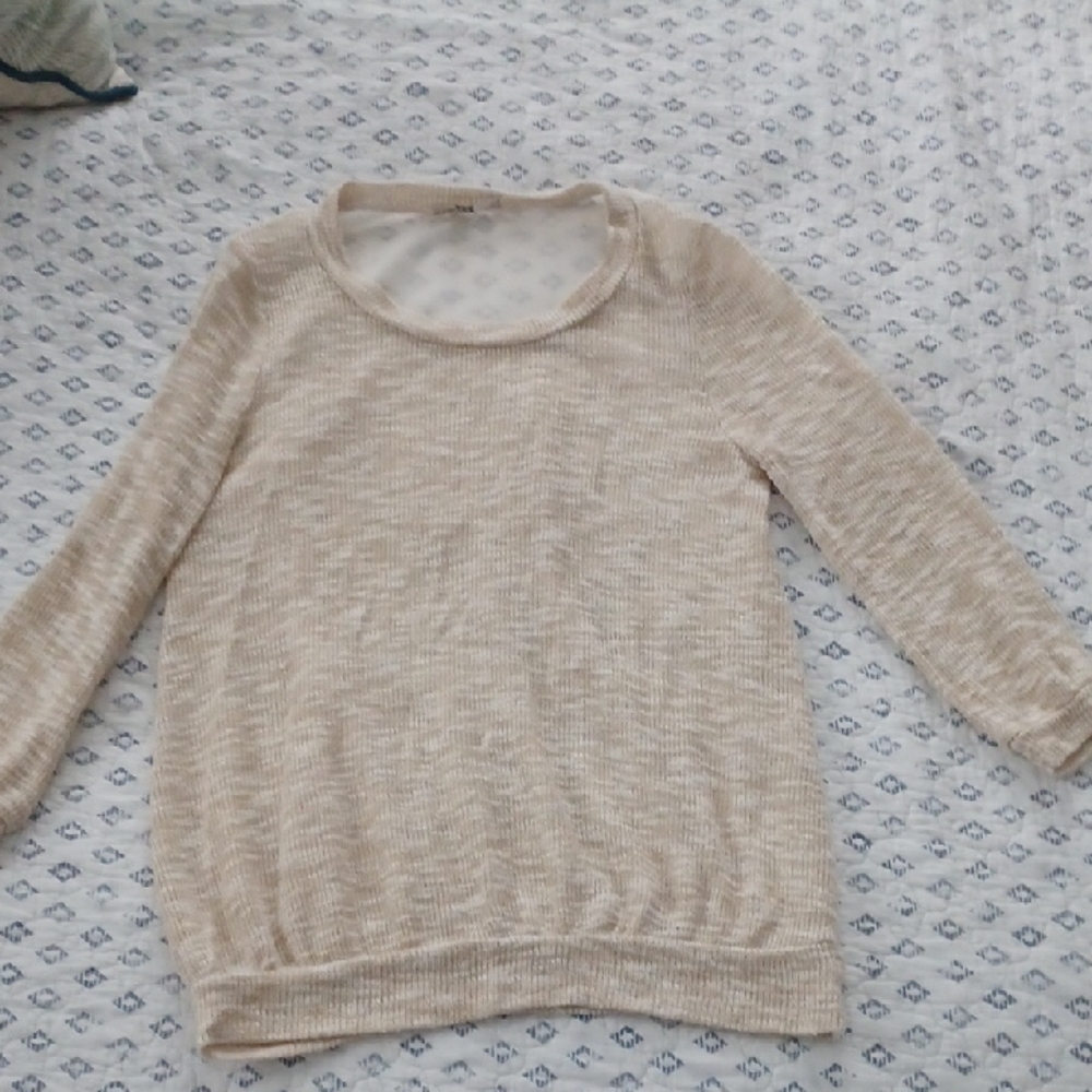 ISSI Women's Beige Crew Neck Sweater